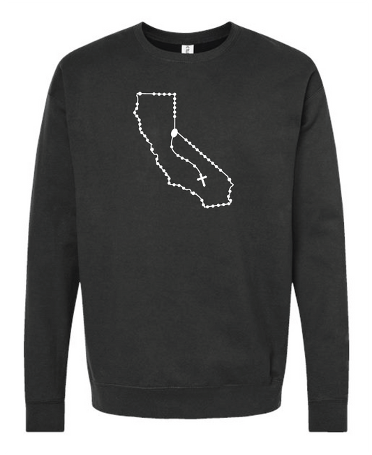 California Catholic Rosary Crewneck Sweatshirt