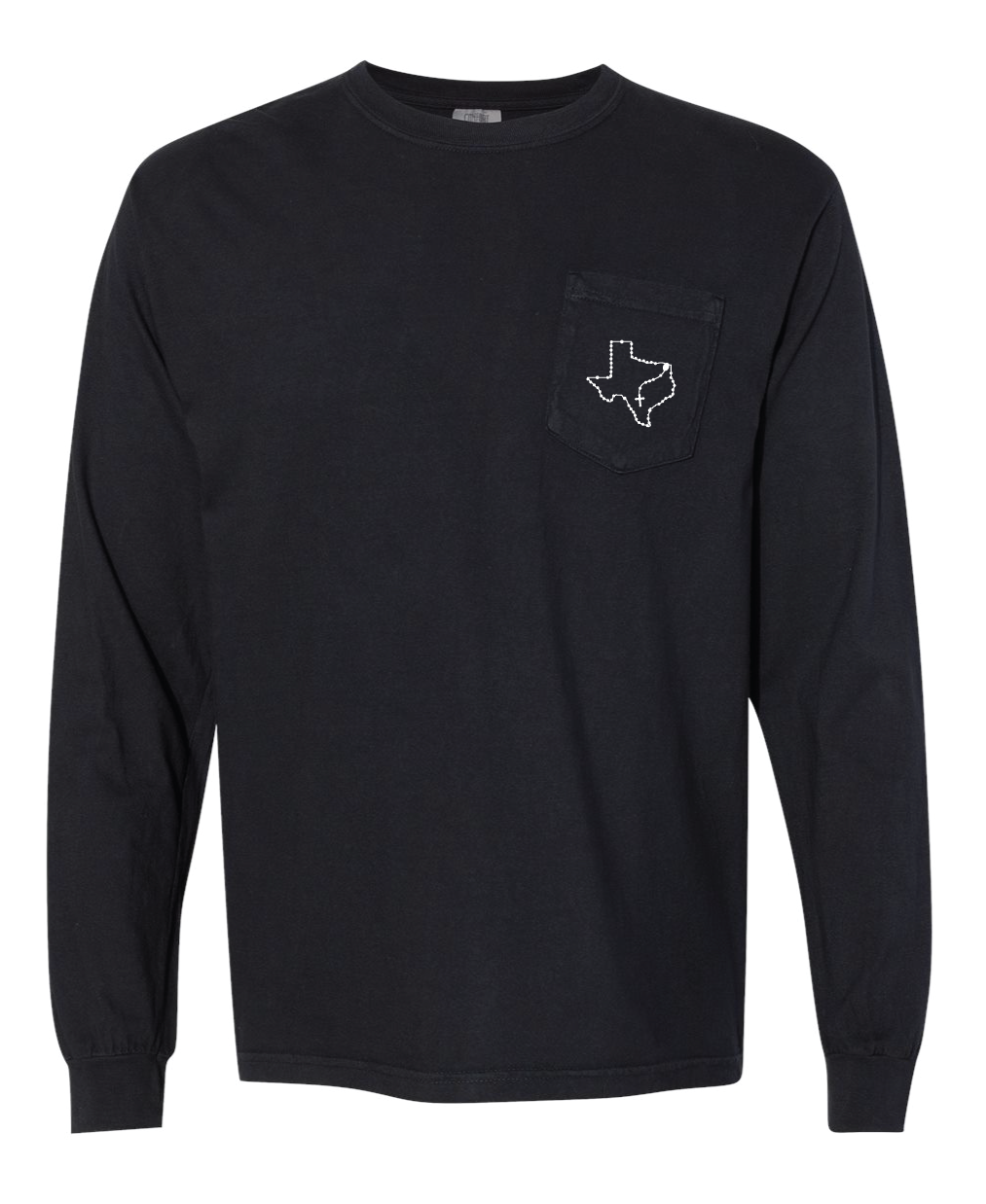 Texas Catholic Rosary Long Sleeve Pocket T-shirt