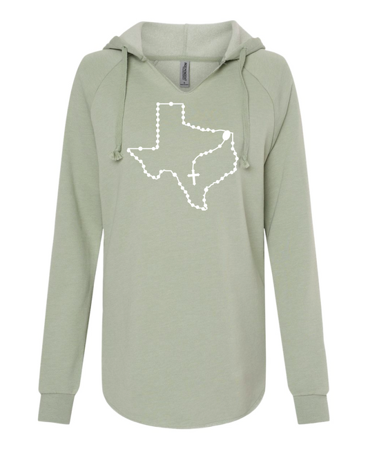 Texas Catholic Rosary Drop Hoodie Sweatshirt