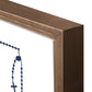 Illinois Catholic Rosary Framed Wood Block Square-11.25"x11.25" Blue