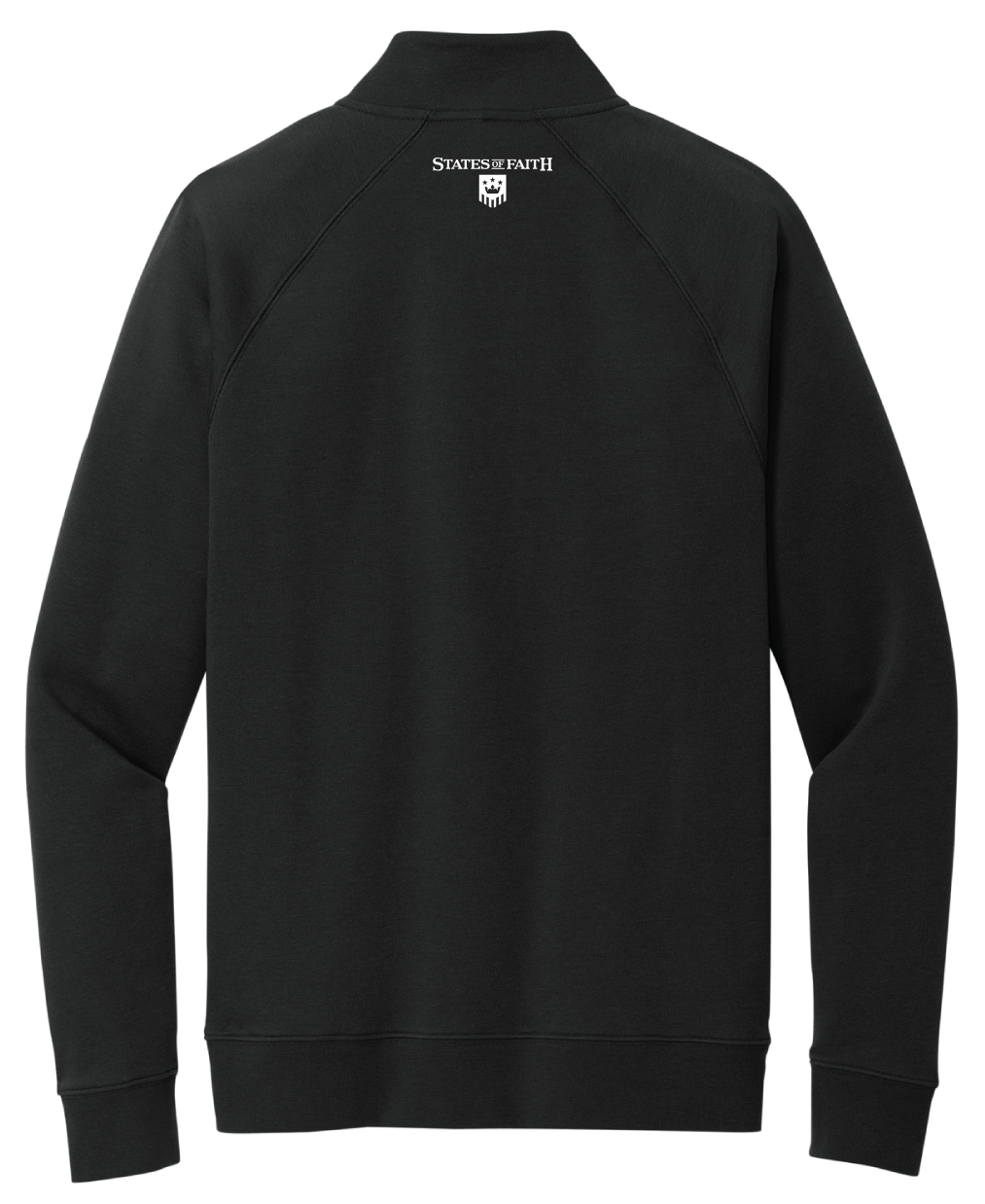 New York Catholic Rosary Black Quarter Zip Sweatshirt