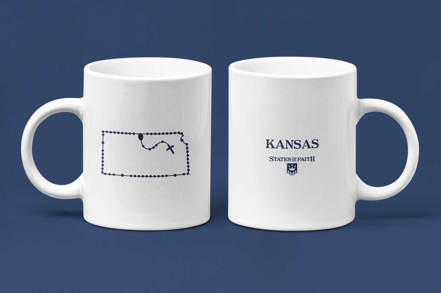 Kansas Catholic Rosary Coffee Mug