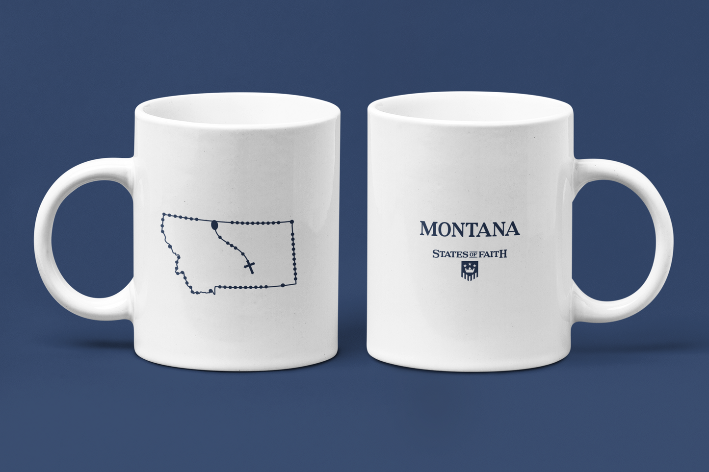 Montana Catholic Rosary Coffee Mug