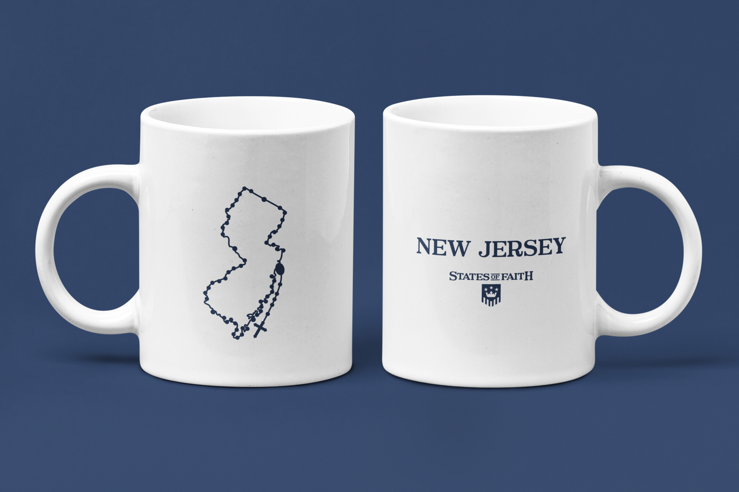 New Jersey Catholic Rosary Coffee Mug