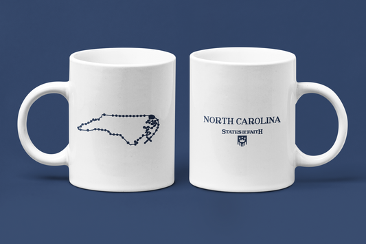 North Carolina Catholic Rosary Coffee Mug