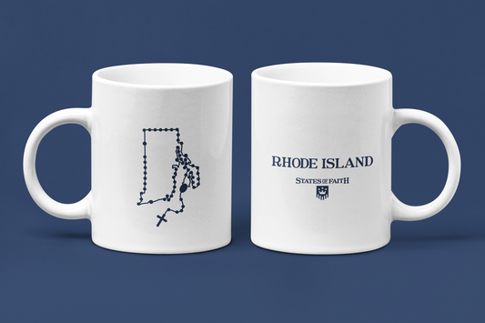 Rhode Island Catholic Rosary Coffee Mug