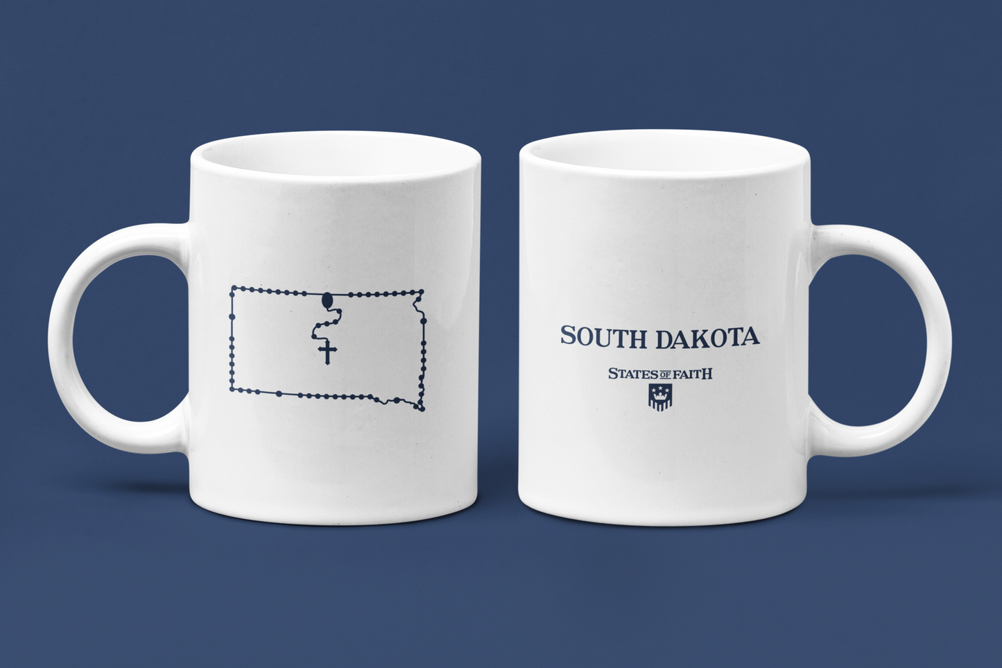 South Dakota Catholic Rosary Coffee Mug