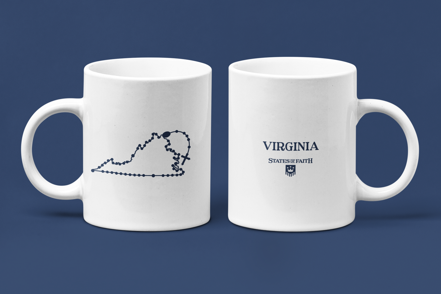 Virginia Catholic Rosary Coffee Mug