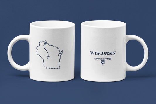 Wisconsin Catholic Rosary Coffee Mug