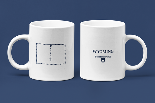 Wyoming Catholic Rosary Coffee Mug
